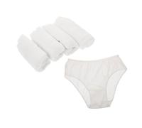 Happyyami 5piezas Bragas Femeninas Desechables de Algodón para Mujer Prácticas y Portátiles para Viaje y Uso Diario