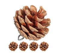 Happyyami 5piezas Juguetes para Pájaros De Piña Natural para Masticar Accesorios para Jaulas De Periquitos Diseño Colgante Diversión Asegurada y Salud Bucal para Aves