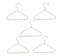 Happyyami 5piezas Perchas De Perlas para Mascotas y Niño Niña para Ropa De Perro y Abrigos De Niño Niña Diseño Compacto y Antideslizante para Uso Interior y Exterior