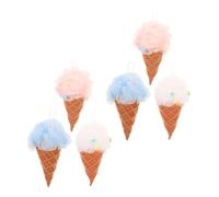 Happyyami 6 Piezas Bola de baño depurador de ducha esponja de ducha de helado esponjas vegetales bath esponja vegetal reutilizable esponjas de ducha Educación física