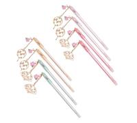 Happyyami 8 Piezas Bolígrafos de Gel con Diseño de Pendiente de Abanico Bolígrafos Neutral Elegantes para Estudiantes Escritura Suave y para Oficinas y Estudio