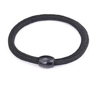 Happyyami 8 Piezas Coleteros Elásticos Negras para Niñas y Mujeres Accesorios de Pelo que Mantienen el