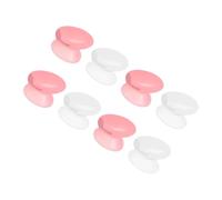 Happyyami 8 Piezas Fundas de Silicona para Pinceles de Labios y Ojos Incluye Fundas Transparentes y Rojas Soporte con Ventosa Protección Reutilizable para Aplicar Maquillaje de Labios y