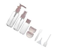 Happyyami 8piezas Botellas Maquillaje Vacías Unidades Viaje Reutilizables Pulverizador Embudo Gotero Práctico