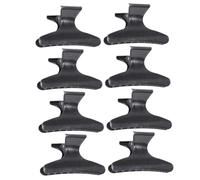 Happyyami 8piezas Pinzas Pelo Negro Pinzas De Peluquería Duraderas Para Secar y Peinar