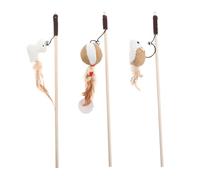 Happyyami 9piezas Varita De Juguete para Gatos De Cat Teaser Tasa De Interacción Incluye Sombra De Pájaro Ratón Pelota De Juguete para Estimulación y Ejercicio De Gatos Domésticos