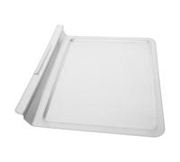 Happyyami Bandeja de Goteo de Hierro para Hornear y Asar Carne, Compacta y Recolectora de Aceite, Color Plata, Adecuado para Horno Eléctrico y Barbacoa