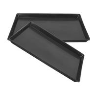 Happyyami Bandejas Negro de Plástico para Jaulas de 2piezas Resistente a Fugas Diseño Ajustado para Jaulas de Conejos y Pollos