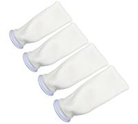 Happyyami Bolsa de Filtro de Algodón Reutilizable para Acuario Blanco, 4 Piezas, Filtrado y Material Transpirable, Adecuado para Peceras