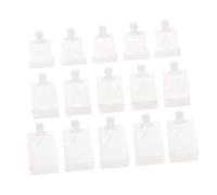 Happyyami Bolsas Exprimibles para Loción para Viaje, 15 Unidades de 30Ml, 50Ml y 100Ml, Material Sub-PET Fácil de Limpiar y Diseño Especial Ahorrador de Espacio