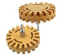 Happyyami Borrador de Rueda para Quitar Adhesivos 2 Piezas Removedor de Calcomanías para Autos Herramienta Neumática Eliminación Rápida de Pegamento para Detallado de Vehículos