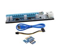 Happyyami Cable Adaptador Tarjeta Gráfica - Pci-E X16 para Portátil GPU de Videojuegos Compatible Accesorios de Ordenador 60 Cm USB Color Negro