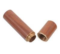 Happyyami Caja de Cerillas Decorativa de Madera de Palisandro Tubo Portátil para Almacenamiento Resistente Humedad Contenedor Vintage Compacto para Camping y Supervivencia al Aire Libre