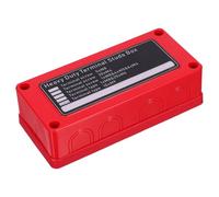 Happyyami Caja de distribución de energía de 10 posiciones con barra colectora y cubierta impermeable para terminales de espárragos para aplicaciones marinas, automotrices, autocaravanas, autos y