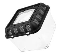 Happyyami Caja De Transporte para Reptiles Terrario De Cría para Tortugas Contenedor Alimentador Ventilación Diseño Transparente y Resistente para Pequeños Animales como Lagartijas y