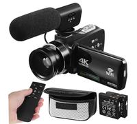 Happyyami Cámara De Pantalla Táctil Videocámara Compacta para Vlogs Cámara De Vídeo Digital para Adultos para Filmar Viajes y Eventos