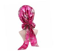 Happyyami Capó De Satén Floral Gorro De Dormir Para Mujeres Quimioterapia Anticaída Cómodo y Elástico