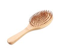 Happyyami Cepillo Masajeador De Bambú Antistático Para Cabello Rizado Peine Desenredante Con Cojín De Aire Masajeador Suave Para Hombres Mujeres y Niño Niña Diseño Ergonómico Redondo