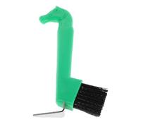 Happyyami Cepillo para limpiar cascos de caballos - Herramienta para forma y limpiar herraduras - Cerdas densas y mango antideslizante - Limpia cascos para granjas, ganado, ovejas y cabras - 18,5 cm