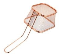Happyyami Cesta y Alta Conductividad Térmica Mango Ergonómico de Acero Inoxidable para Freír Adecuado para Freír Alimentos y Snacks en Casa en Casa