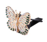 Happyyami Clip de Perfume para Coche con Diseño de Diamante Difusor de Aromaterapia Metálico Clip de Ventilación Decoración para Tablero de Auto con Almohadilla de Algodón Color Aleatorio