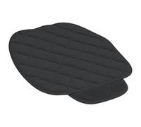 Happyyami Cojín de Asiento para Coche de Felpa Negra, Protector Cómodo y Transpirable para Automóvil, Funda de Asiento Invierno, Alfombrilla Acolchada para Uso Automotor
