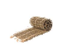 Happyyami cojín de té Tejido de bambú tapete de te Tejido leña menuda Beige Interior rústico esteras cojín de té de bambú Estera de a de Accesorios Retros Café