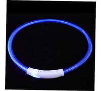 Happyyami Collar De Brillo para Mascotas Parto Dirige Servicio Inflable Asiento De Coche para Perros Color Cachorros Control Brillante Juguete Mi Frío Blue De Polivinilo