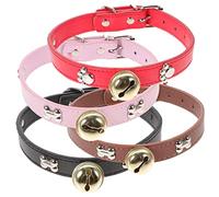 Happyyami Collares Ajustables para Ganado con Campanas En y para Cabras Vacas y Caballos Suministros De Ganadería