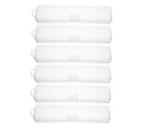 Happyyami Contenedor de Cepillo de Dientes de Viaje Portátil de Pp, Estuche Transparente para 6 Piezas, Protege el Cepillo y Evita la Deformación del Cabello, Adecuado para Camping y Viajes