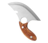 Happyyami Cortador de cocina Cuchillo de cocina de acero inoxidable mango blanco para carne uso doméstico y cocina profesional