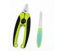 Happyyami Cortaúñas De Acero Inoxidable para Mascotas con Patrón Tijeras para Uñas De Perro y Gato Incluye para Uñas Herramienta De Aseo para Animales Pequeños y