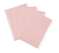 Happyyami Cuaderno de Páginas con Divisores Cuaderno Práctico para Oficina y Escuela Diseño Único para y Organización para Notas y Sueltos