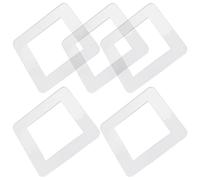Happyyami Cubre Interruptor Placa de Cubierta de Luz Decorativa de Acrílico 5 Piezas para Hogar y Protección Efectiva para Enchufes y Sockets