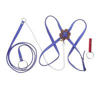 Happyyami Cuerda De Arrastre para Tortugas Arnés para Mascotas para Paseos Color Azul Mediano Compatible con Tortugas Terrestres y Acuáticas