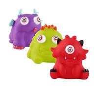 Happyyami de 3 Monstruos Antiestrés para Apretar Juguetes Sensoriales de Plástico Juguetes Divertidos Fiesta Pequeños Animales