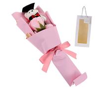 Happyyami de Flores de Jabón Aromáticas con de Graduación y Bolsa Decoración para Graduación para Celebraciones y Fotografía