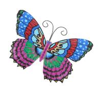 Happyyami Decoración De Pared Con Forma De Insecto De Hierro Forjado Para Interiores y Exteriores, Colgante Artístico Resistente y Versátil, Adorno Mural Para Jardín y Hogar, Tamaño Medio, Color Negro