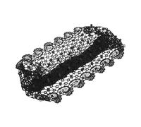 Happyyami Diadema Elástica Negra Para Cubrir Canas, Banda De Encaje Para Mujer Mayor, Tamaño Único, Suave y Cómoda, Accesorio Cabello Para Dormir y Uso Diario