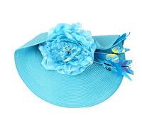 Happyyami Diadema Fascinador Mujer Banquet Headwear Ligera y Cómoda Sombrero De Paja Con Flor y Exagerada Tocado Para Boda y Fiesta Té Accesorio Elegante Para Cabello