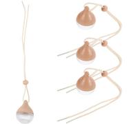 Happyyami Difusores de Aceite para Automóviles Colgantes de Perfume de Cristal 8ml Madera de Haya 4 Piezas para Adorno y Recarga en Vehículo