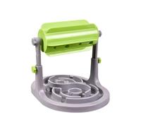 Happyyami Dispensador de Alimentos para Perros Verde de Plástico Función de Alimentación Lenta y Extensión Juego para Mascotas