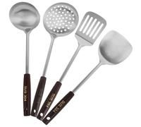 Happyyami Espátula Ranurada, Cucharón para Sopa y Cuchara Grande, Adecuado para Saltear y Servir en Hogar y Restaurante