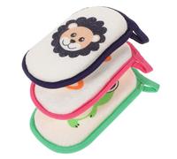 Happyyami Esponjas De Baño Para Recién Nacidos y Niños 3 Piezas Tamaño Pequeño Esponja Suave Para Ñiño Uso Diario Gancho Para Baño Infantil Multicolor