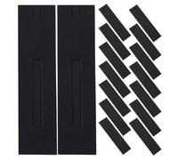 Happyyami Estuches para bolígrafos Individuales (50 Unidades): Fundas de Papel Negro con Ventana de visualización. Estuches multifuncionales para lápices, Pinceles de Maquillaje y Accesorios.