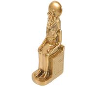 Happyyami Figuras de esfinge de resina egipcia, estatua de dios egipcios antiguos, figuras coleccionables, mitología, faraón, decoración de mesa de escritorio, adornos de Feng Shui (dorado)