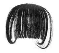 Happyyami Flequillo Postizo Para Mujer 2 Piezas Tamaño Medio Falso Bang Natural Pinza Ligero y Fino Para Uso Diario y Fiestas Accesorios Cabello