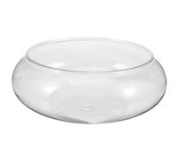 Happyyami Florero De Cristal De Boca Ancha Florero Redondo Terrario Macetero Hidropónico Suculento Pecera Recipiente Floral para Mesa De Boda Centro De Mesa Decoración del Hogar