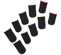 Happyyami Funda para Dedo de Nylon para Juegos Resistencia Abrasión y Fatiga, Paquete de 10 Piezas para Adultos, Accesorios para Pantalla Táctil y Punteros de Juego Color Aleatorio