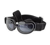 Happyyami Gafas para Perros con Protección Ocular, Diseño de Plástico Negro con Puente Nasal Ancho y Copa de Lente Profunda para Celebración Verano